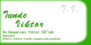 tunde viktor business card